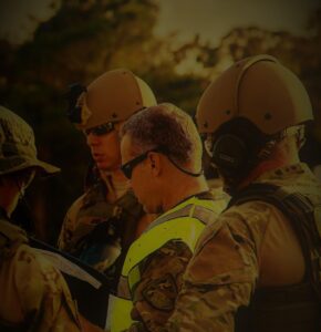 Bill Young in military gear